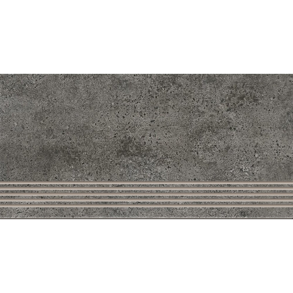 Glasiertes_feinsteinzeug_stopnica_ASHLAND_graphite_mat_29,8x59,8_gat._I Glasiertes feinsteinzeug stopnica ASHLAND graphite mat 29,8x59,8 gat. I