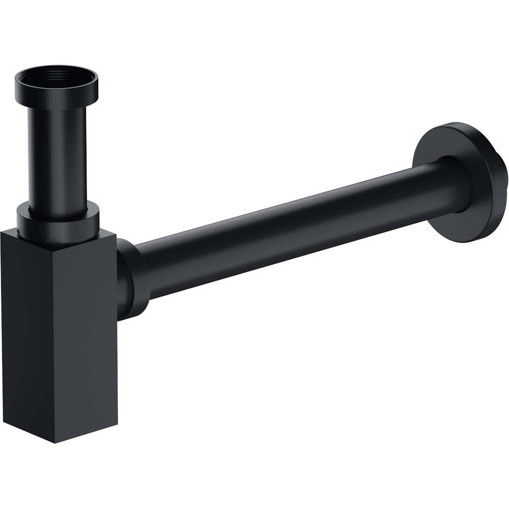 CERSANIT LARGA SQUARE Siphon für Waschbecken schwarz S951-718