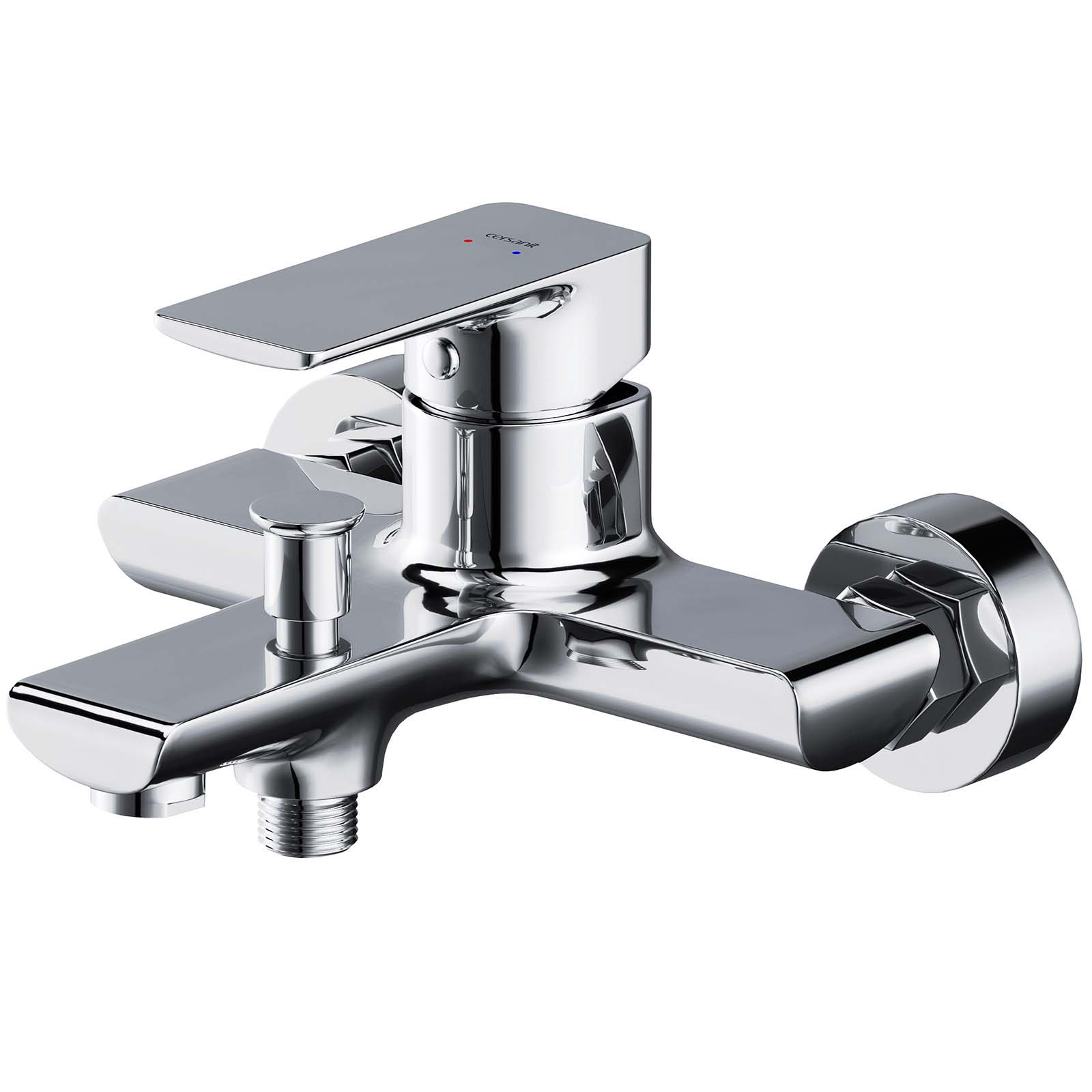 CERSANIT Wandarmatur für Badewanne und Dusche SUARO chrom S951-240 CERSANIT Wandarmatur für Badewanne und Dusche SUARO chrom S951-240