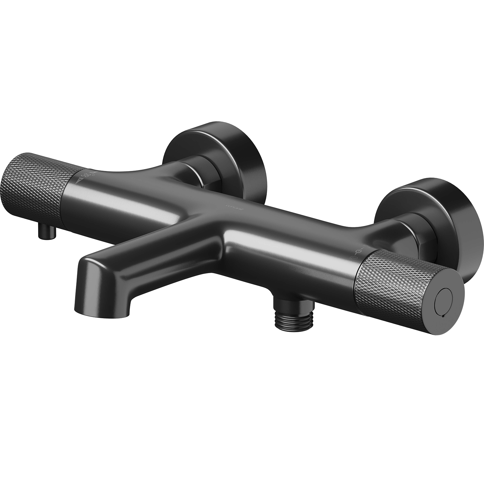 CERSANIT ZEN Wandarmatur für Badewanne und Dusche mit Thermostat aus Metall S951-569