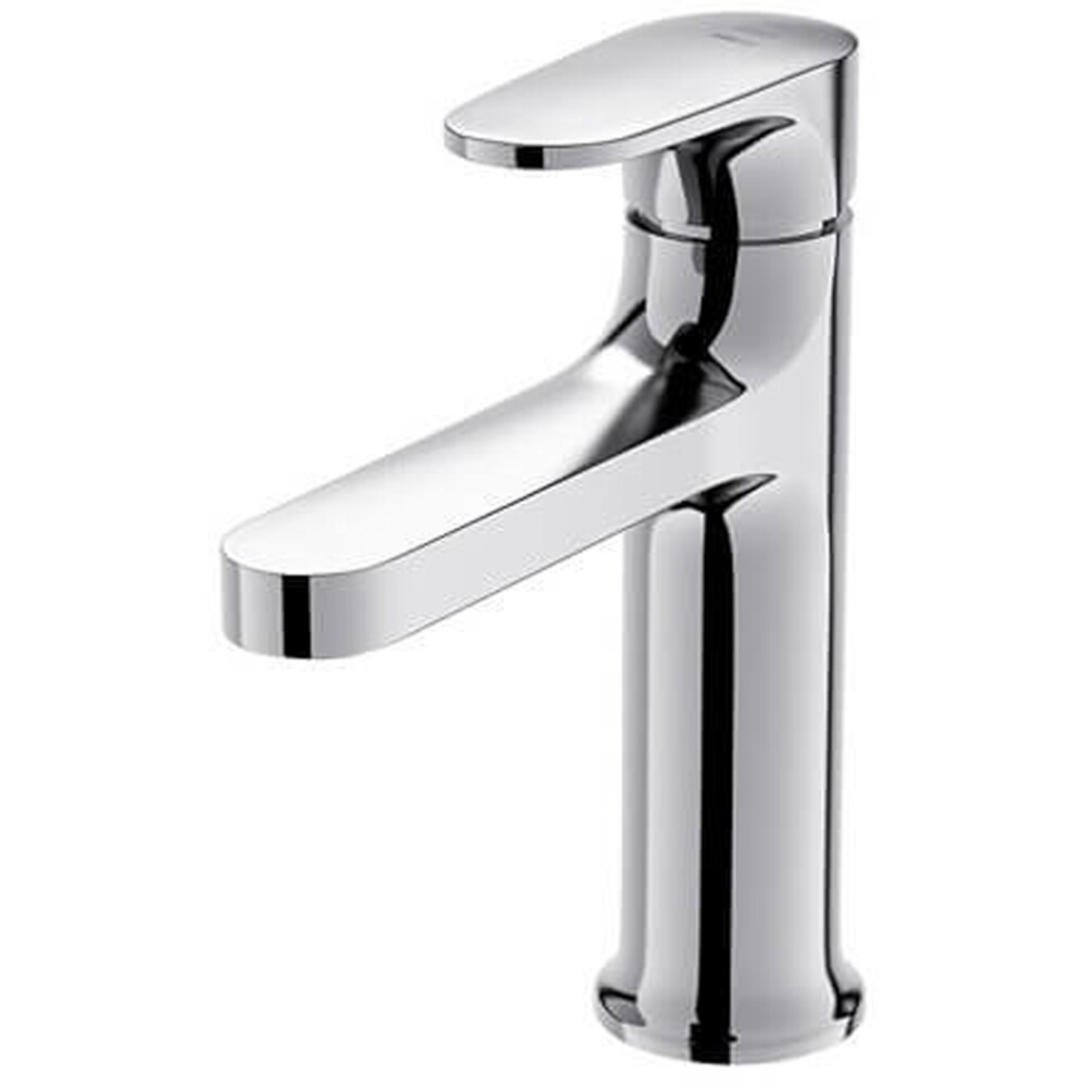 CERSANIT Stand-Waschtischarmatur INVERTO Griffe 2 Designs in 1 chrom + schwarz S951-300