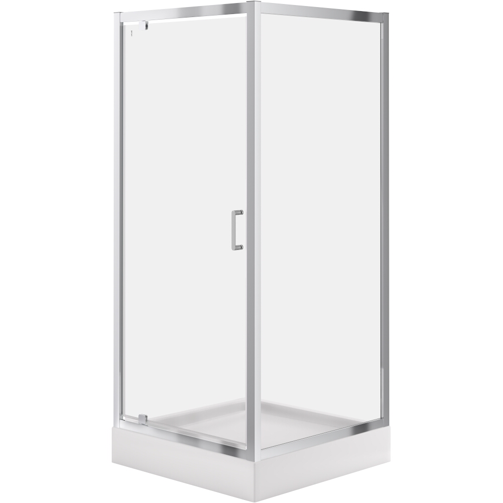 CERSANIT SET B835 ZIP Duschkabine quadratisch 90x190 + Duschwanne TAKO 90x16 S601-204