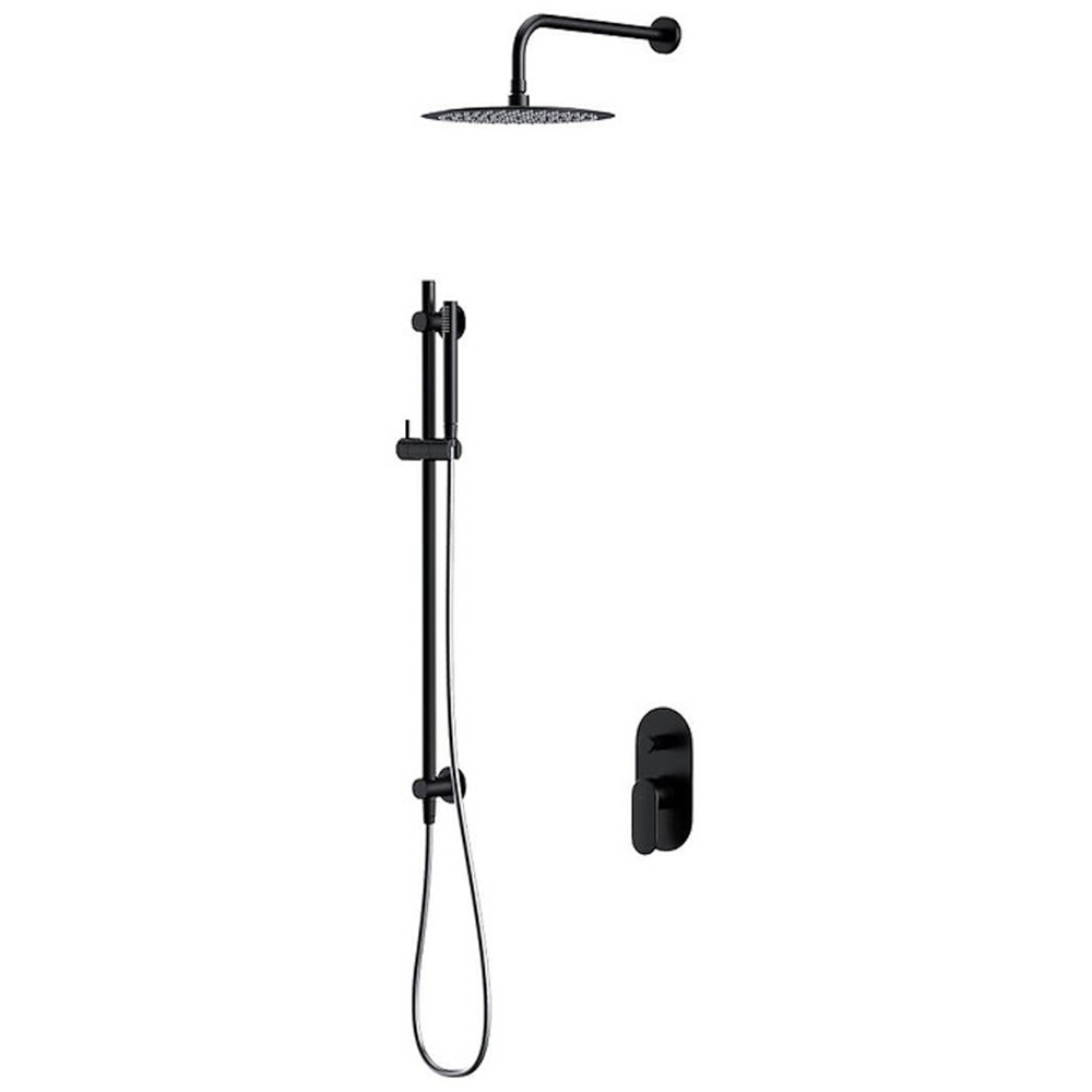 CERSANIT Unterputz-Set SET B258 CREA mit Wannen- und Duscharmatur schwarz S952-009