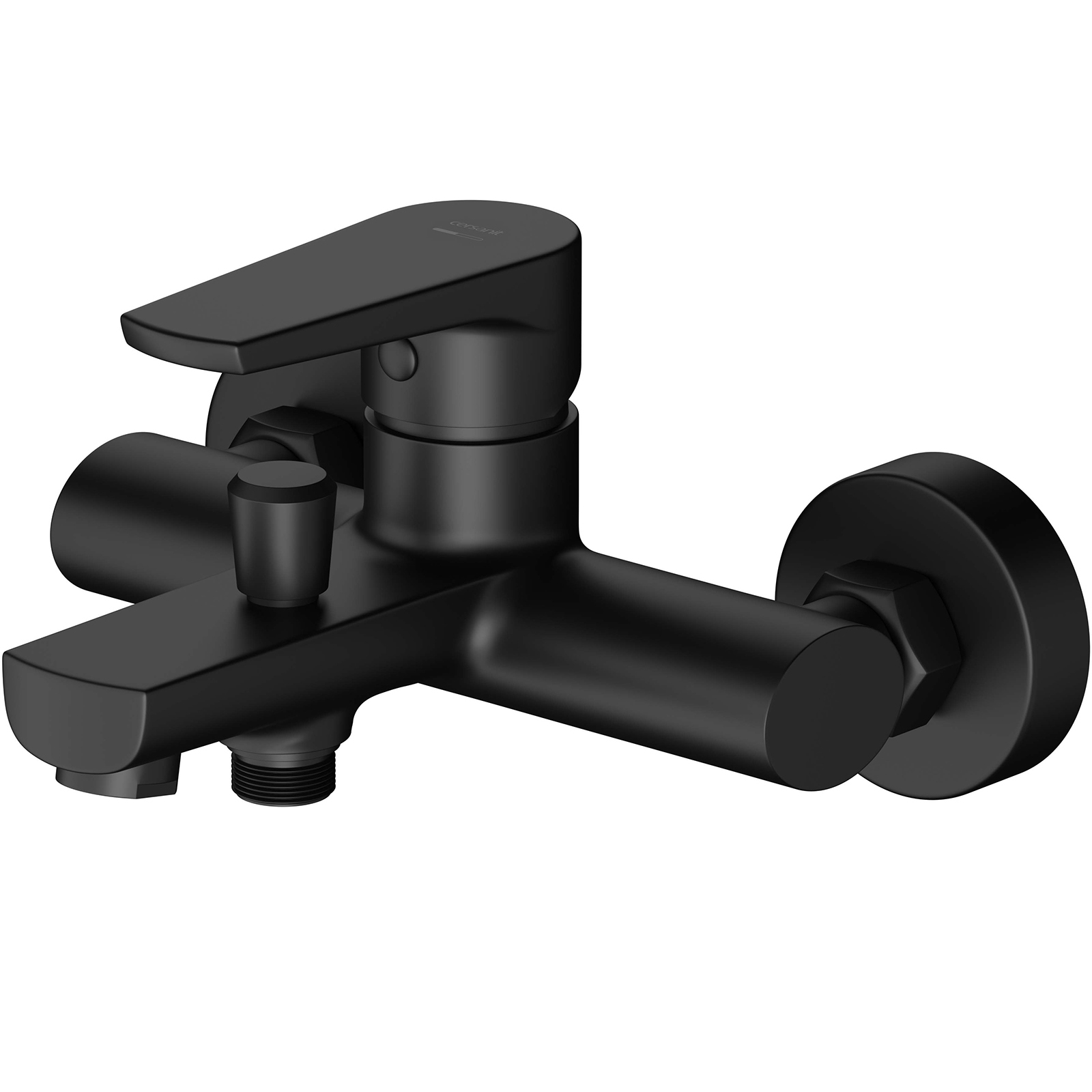 CERSANIT Wandmontierter Wannen- und Duschmischer MODUO schwarz S951-559
