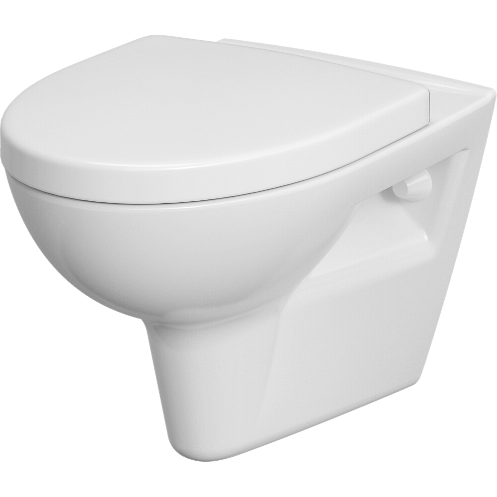 CERSANIT Wandhängende WC-Schüssel SET 547 PARVA NEW CLEAN ON Duroplast Sitz K701-015