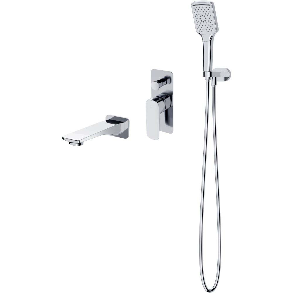 CERSANIT Unterputz-Badewannengarnitur LARGA chrom S952-039