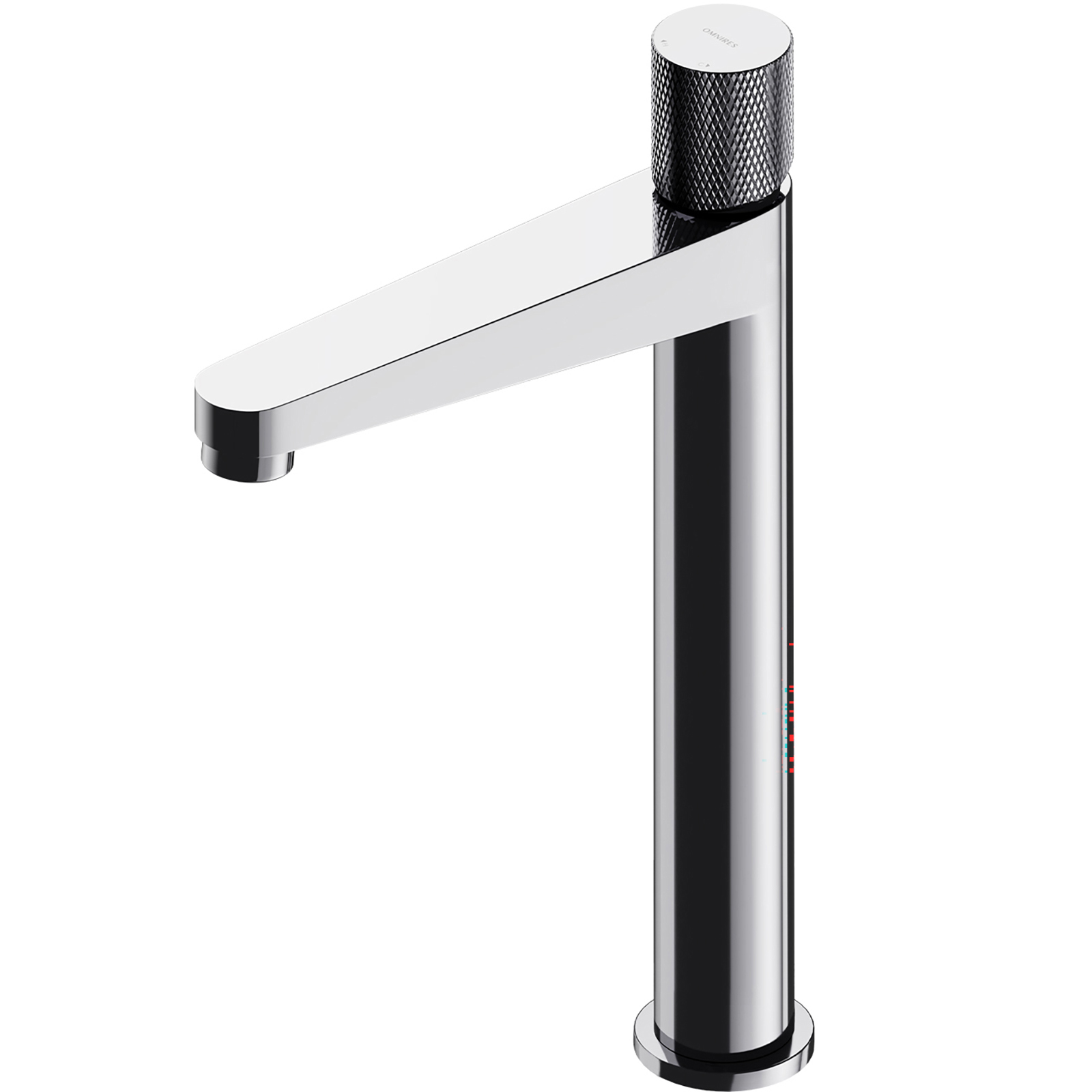 OMNIRES CONTOUR Sockel Waschbeckenwasserhahn Chromglanz hoch CT8012CR