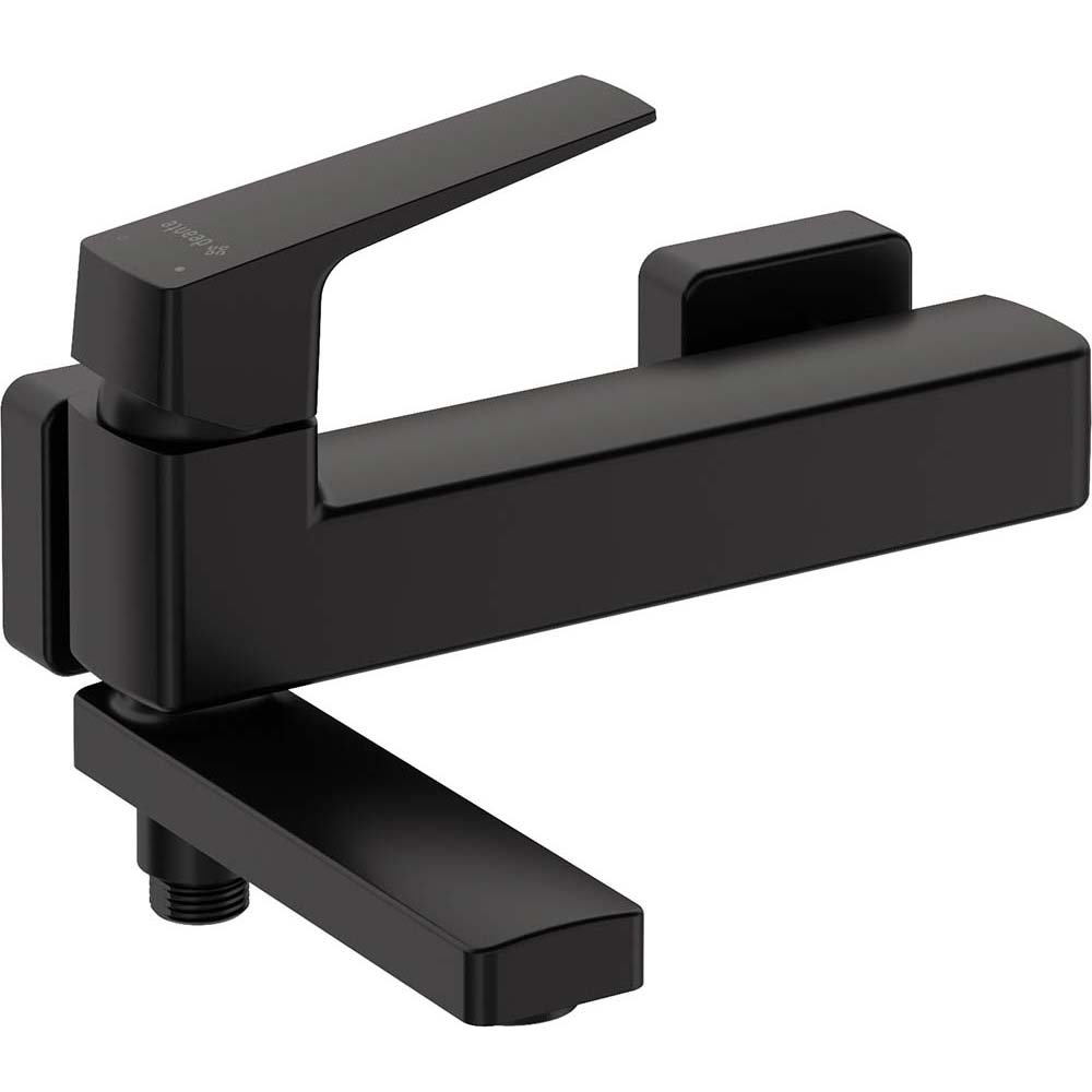 DEANTE BLUR wandmontierter Badewannenhahn mit klappbarem Ausguss Nero BQL_N12M