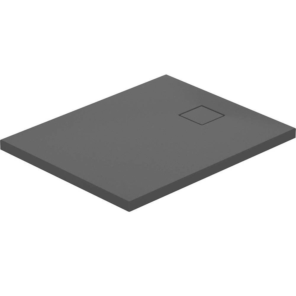 CERSANIT Duschwanne rechteckig TAKO SLIM 100x80x4,5 grau matt mit Siphon S208-009