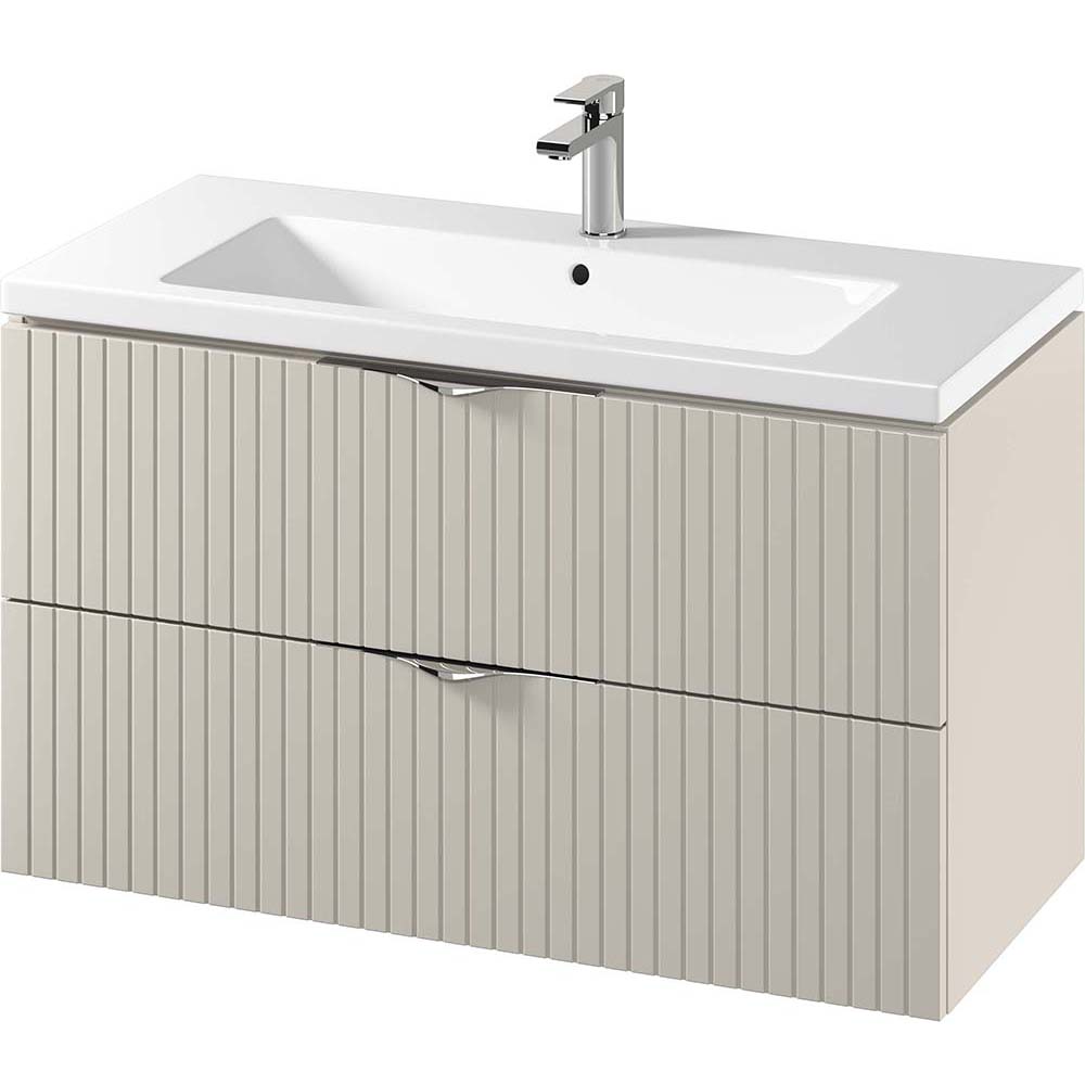 CERSANIT Unterschrank mit Waschbecken TIRSO 100 Kaschmir matt DSM S801-548 CERSANIT Unterschrank mit Waschbecken TIRSO 100 Kaschmir matt DSM S801-548