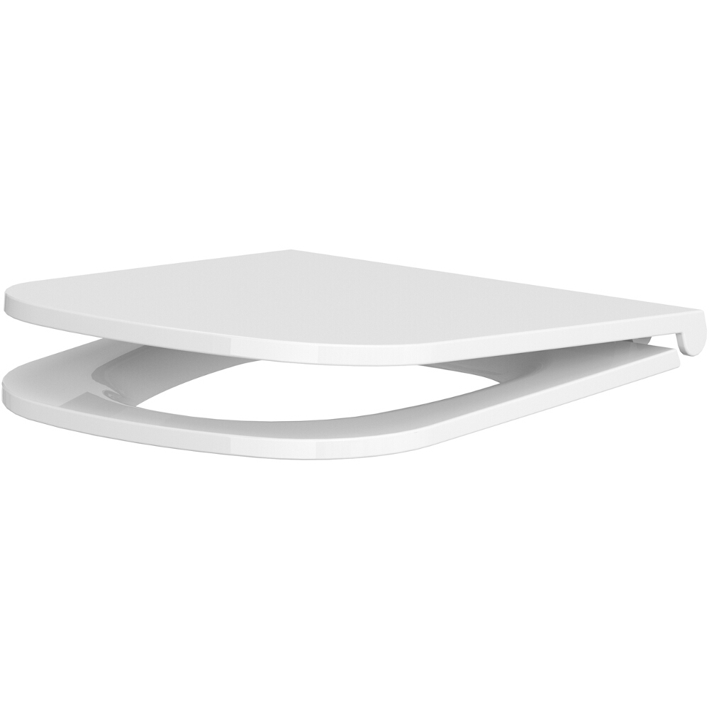 CERSANIT CASPIA SLIM duroplast antibakterieller Soft-Close-WC-Sitz mit einem Knopf K98-0145
