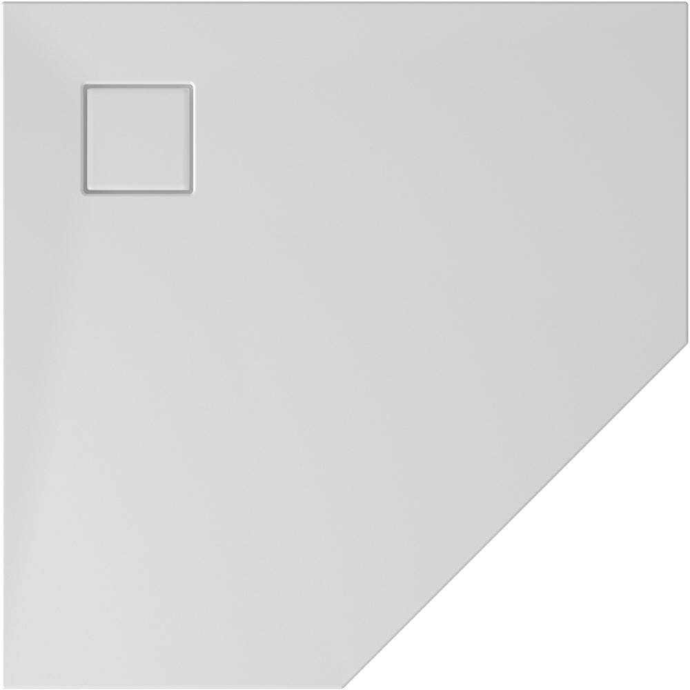 CERSANIT Pentagon Duschwannen-Set TAKO SLIM 90x4 + Siphon S601-129
