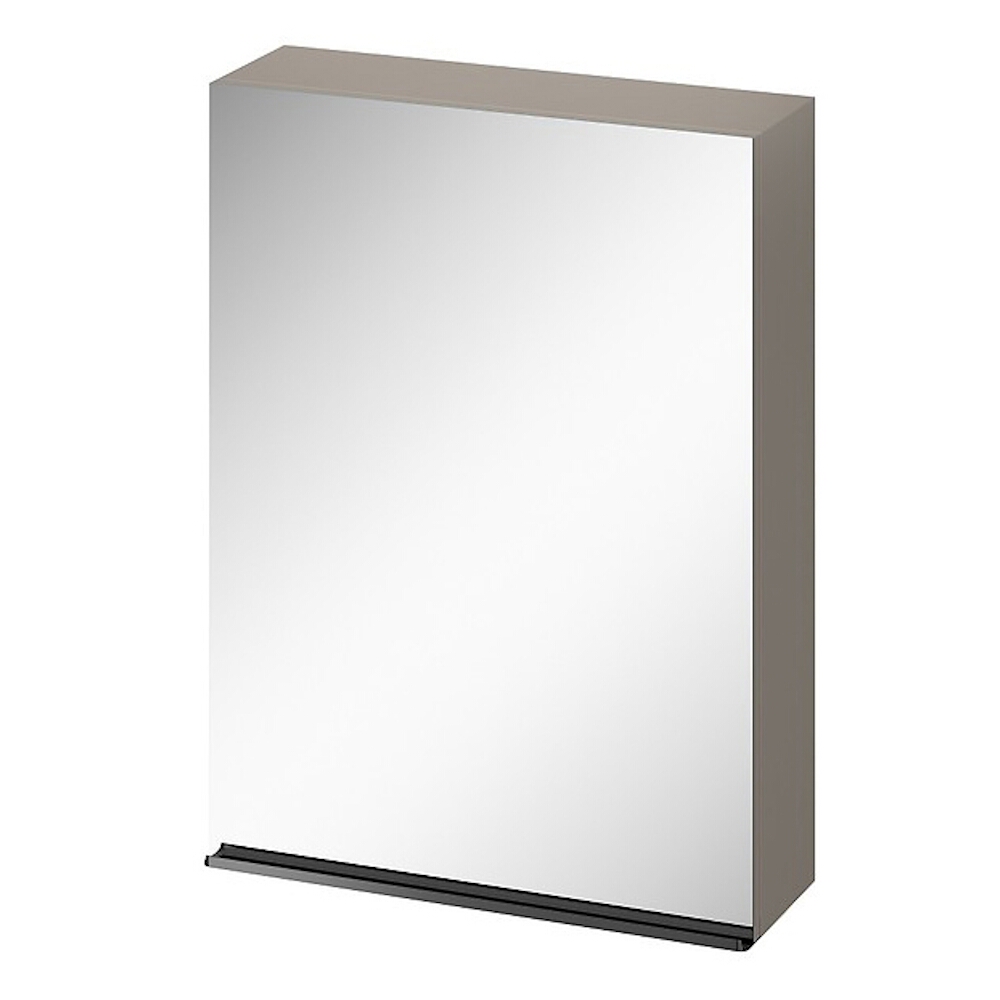 CERSANIT Spiegelschrank VIRGO 60 grauer Griff schwarz S522-016