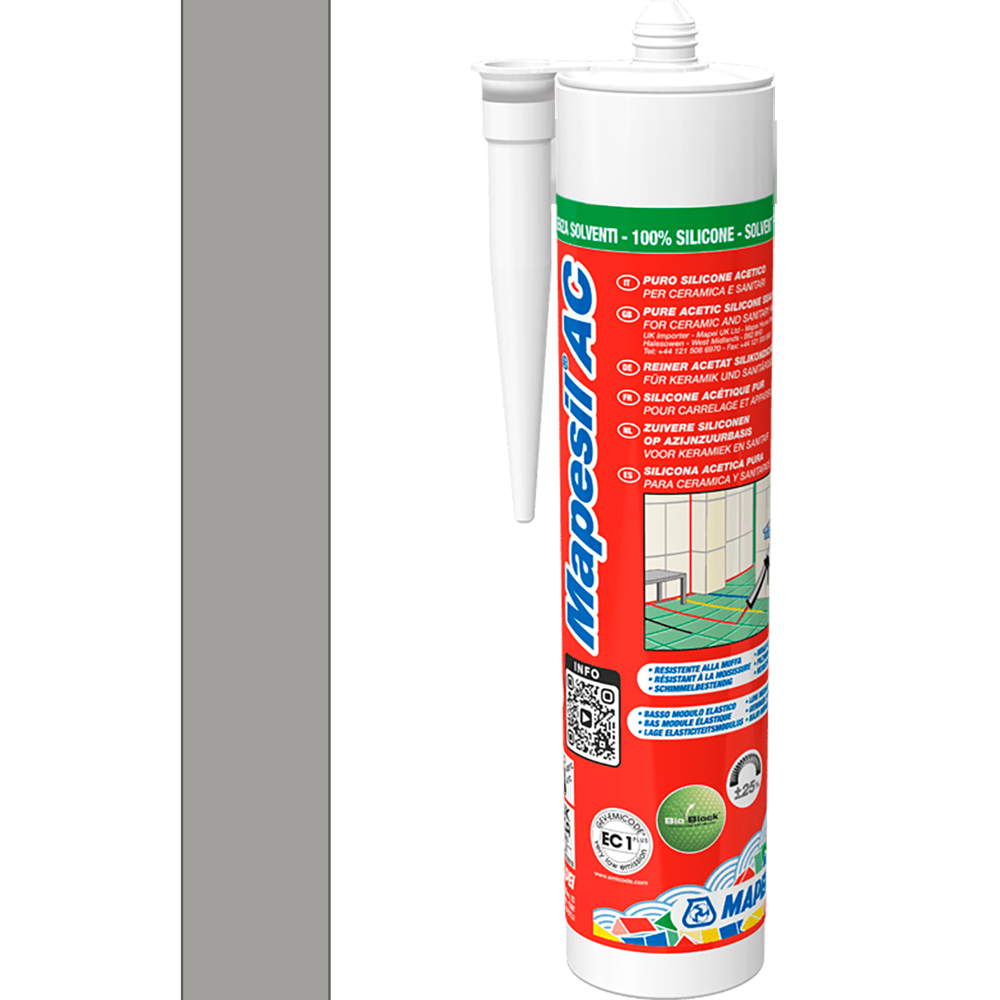Silikondichtstoff MAPEI MAPESIL AC 112 MITTELGRAU 310 ML