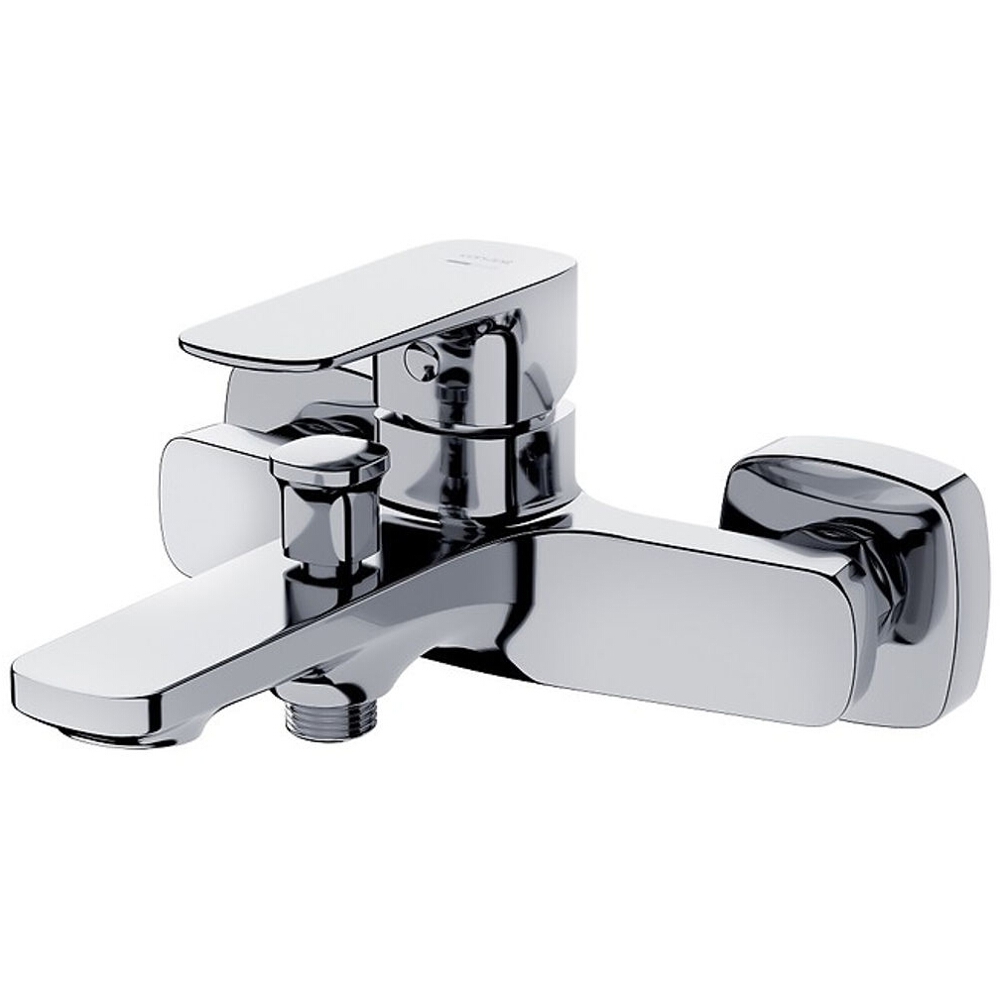 CERSANIT Wandmontierte Wannen- und Duscharmatur LARGA chrom S951-377