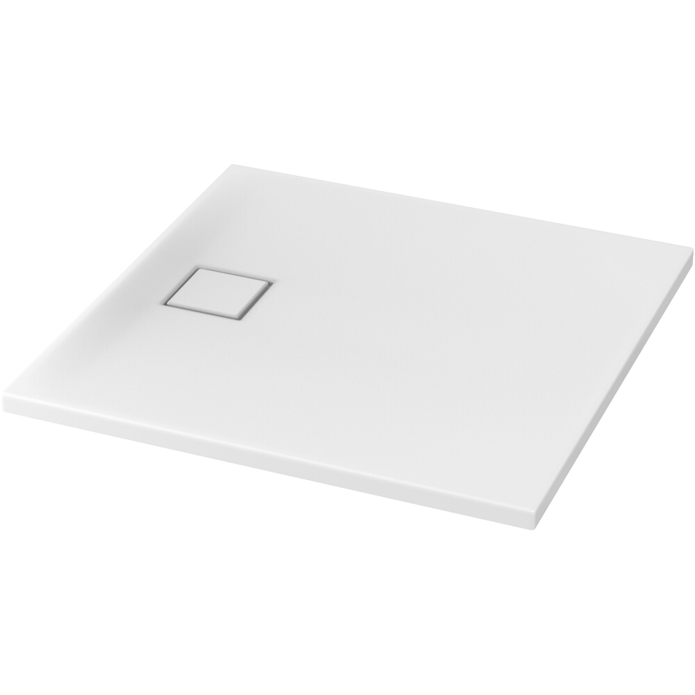 CERSANIT TAKO SLIM 90x4 quadratische Duschwanne weiß + Siphon S601-122