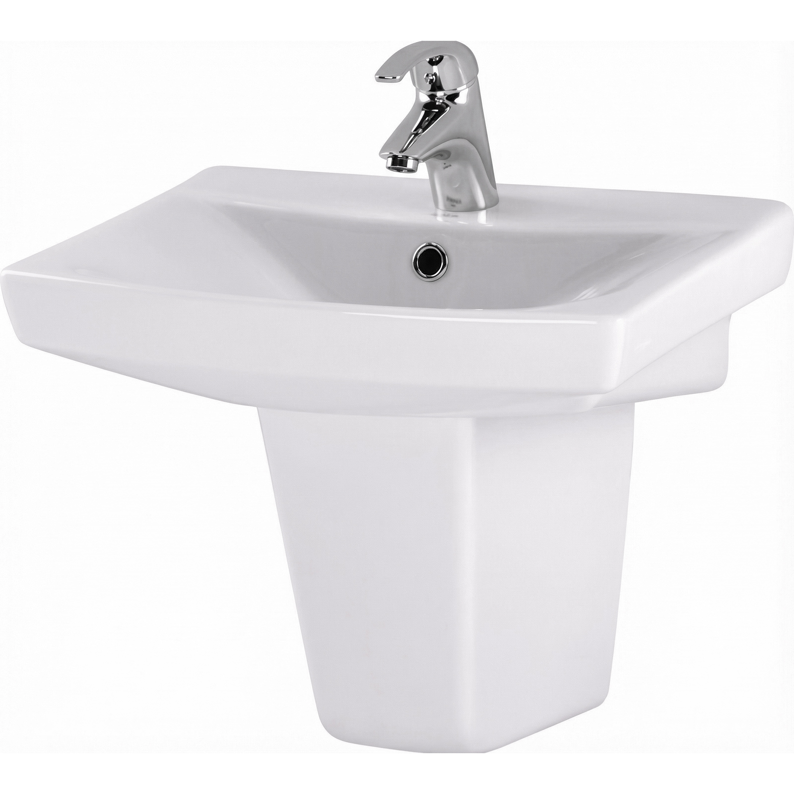 CERSANIT Wandwaschbecken CARINA 50 + Halbsockel CARINA S701-078