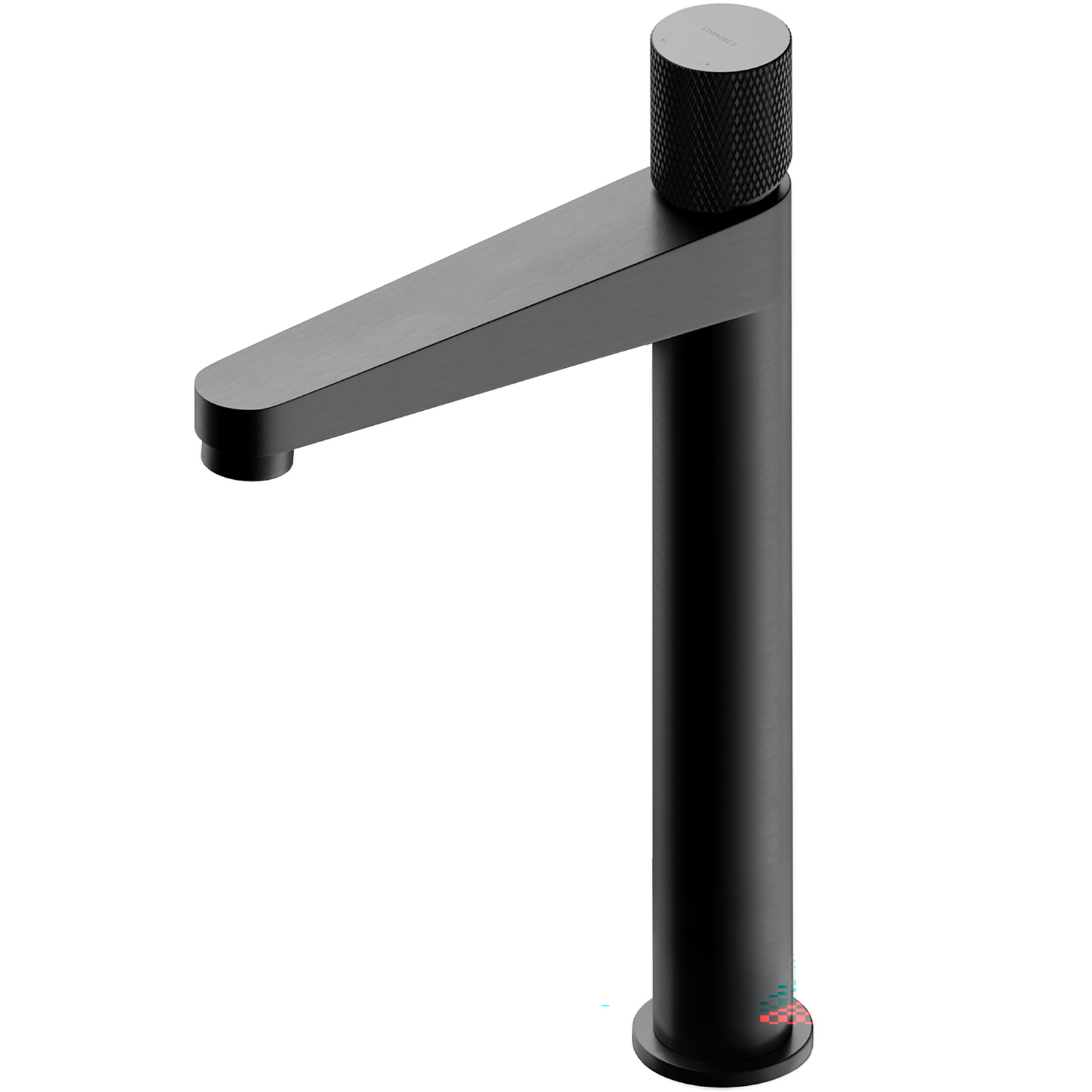 OMNIRES CONTOUR Sockel Waschbeckenwasserhahn hoch anthrazitgebürstet CT8012AT