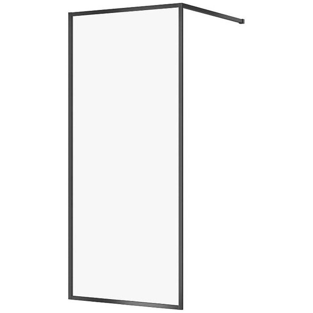 CERSANIT WALK-IN Duschkabine LARGA schwarz 90x200 transparentes Glas S932-138