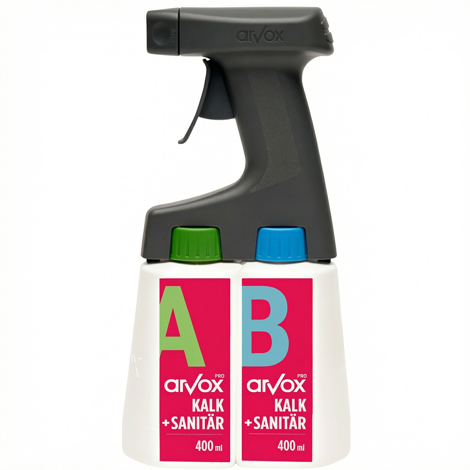 Spezialreiniger Arvox Pro Kalk+Sanitär 2-Komponenten-Reiniger (2 x 0.4 Liter)