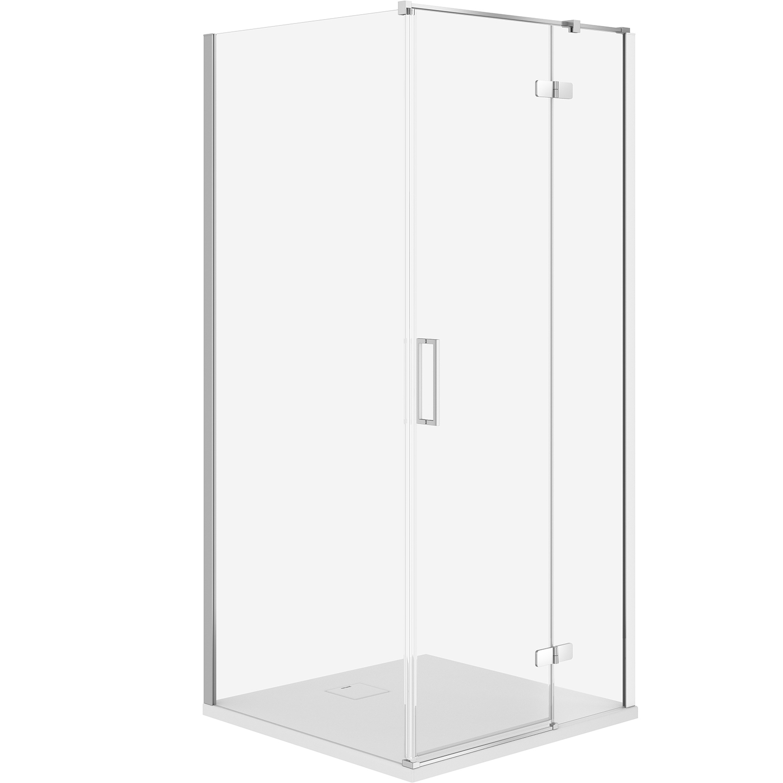 CERSANIT JOTA Duschkabine rechts chrom 90x90 mit Duschwanne TAKO slim weiß matt S601-154 CERSANIT JOTA Duschkabine rechts chrom 90x90 mit Duschwanne TAKO slim weiß matt S601-154