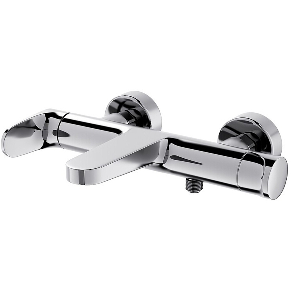 CERSANIT Wand-Wannen- und Duschmischer INVERTO chrom, Griffe 2in1 chrom + schwarz S951-312