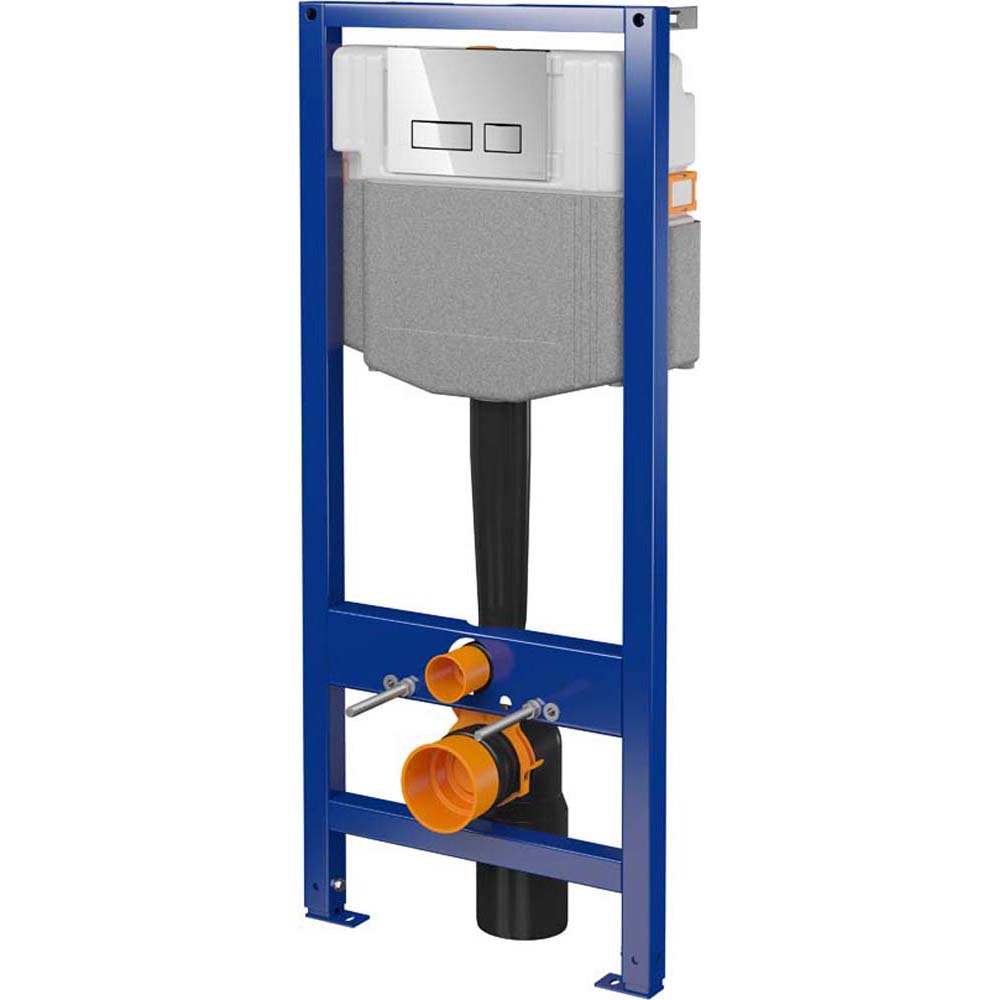 CERSANIT Unterputz-Installationssystem 50 MECH mit Druckknopf MOVI chrom S701-943