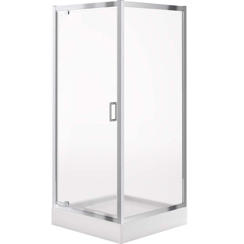CERSANIT ARTECO 90x190 quadratische Duschkabine mit Duschwanne TAKO 90x16 S601-132