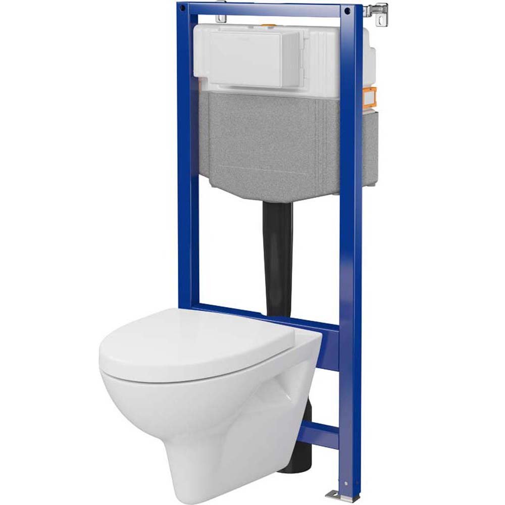 CERSANIT AQUA PLUS mechanisches Unterputz-Set mit PARVA Becken und Brett S701-819