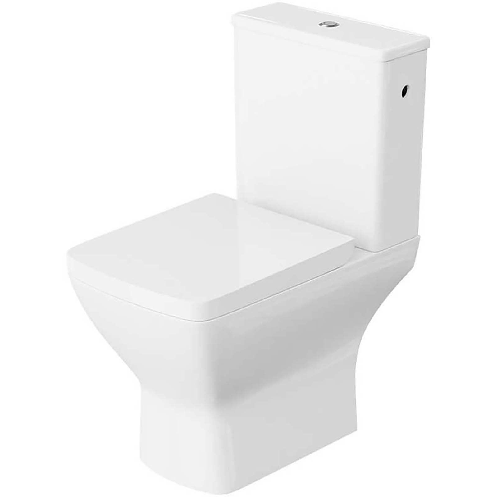 LAVITA Stand-WC LOTUS spülrandlos mit Duroplastsitz weiß