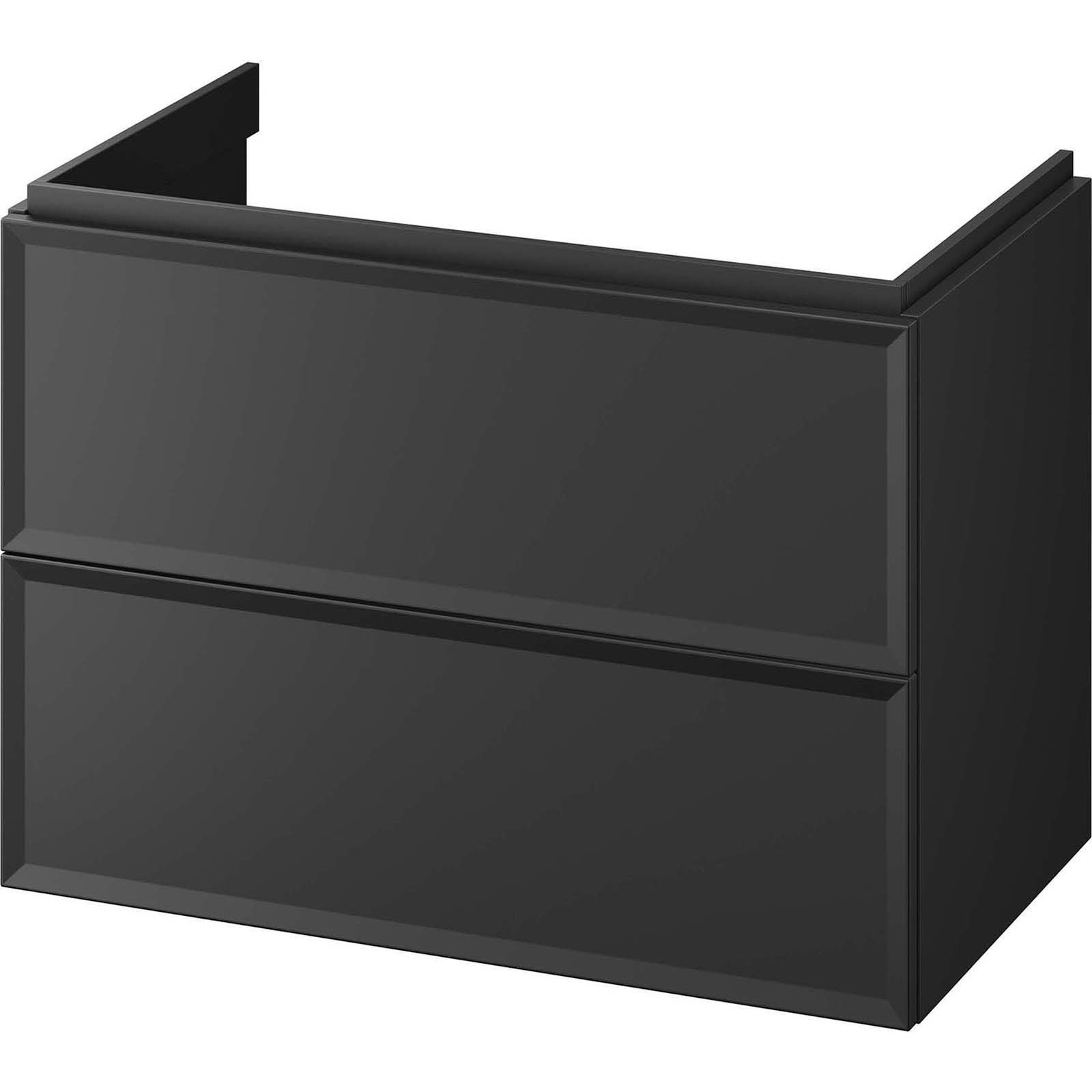 CERSANIT MILOS 80 Waschtischunterschrank schwarz matt S1017-003 CERSANIT MILOS 80 Waschtischunterschrank schwarz matt S1017-003