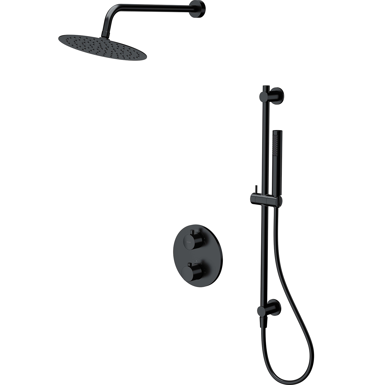 CERSANIT SET B553 Unterputz-Set mit ZEN Badewannen- und Duschmischer Thermostat schwarz S952-033 CERSANIT SET B553 Unterputz-Set mit ZEN Badewannen- und Duschmischer Thermostat schwarz S952-033