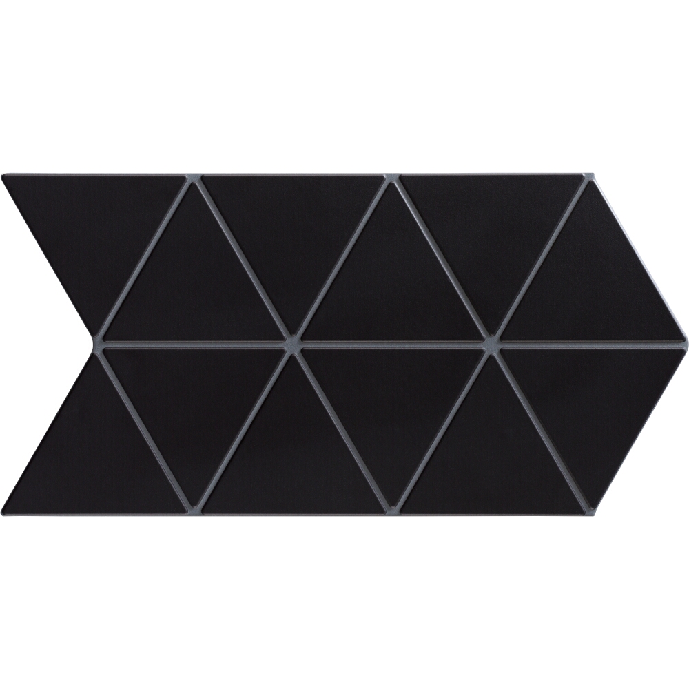 BODENFLIESE TRIANGLE SCHWARZ 48,5X28 REALONDA