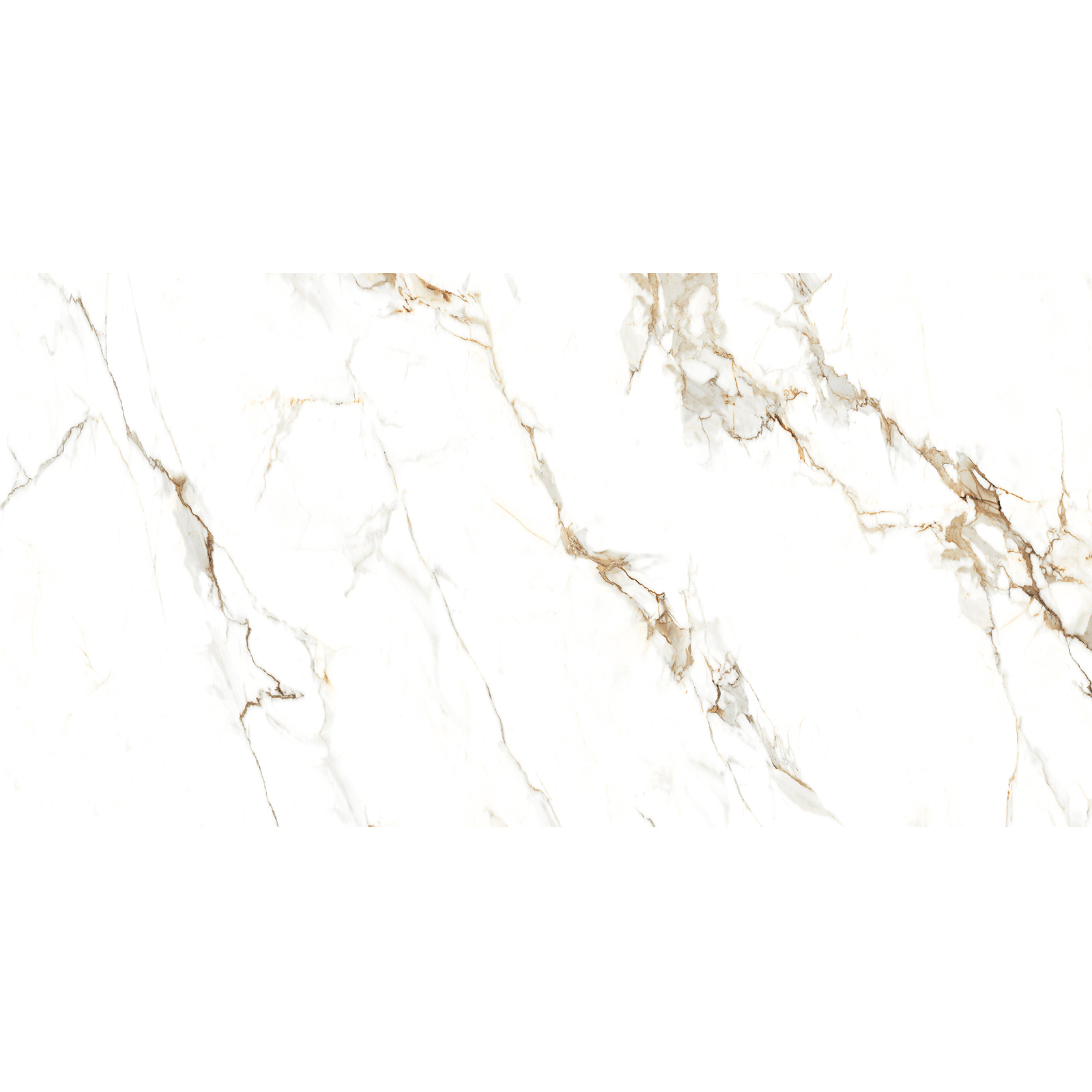 BODENFLIESE STEINOPTIK STATUARIO WARM WEIß POLIERT 60X120 CERSANIT