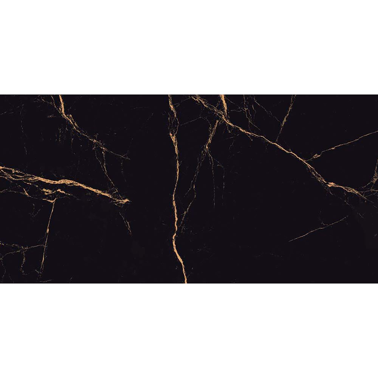 BODENFLIESE MARMOROPTIK VEINS BLACK GLÄNZEND 60X120 CERSANIT