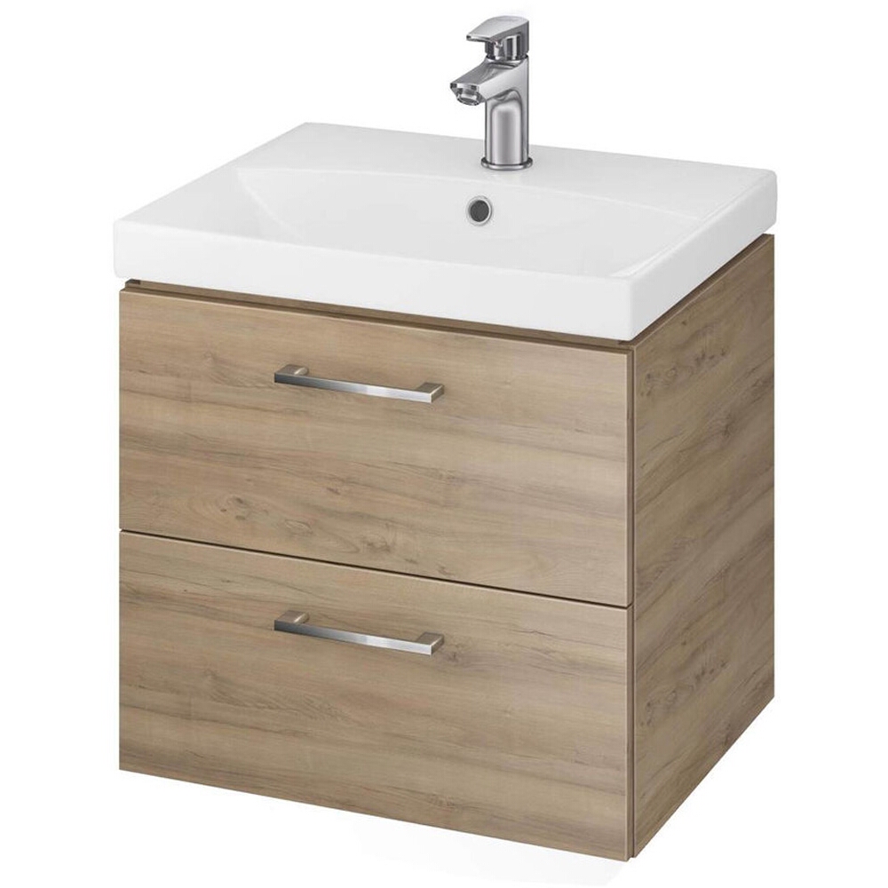 CERSANIT Schrank mit Waschbecken LARA CITY 50 Nussbaum DSM S801-155-DSM