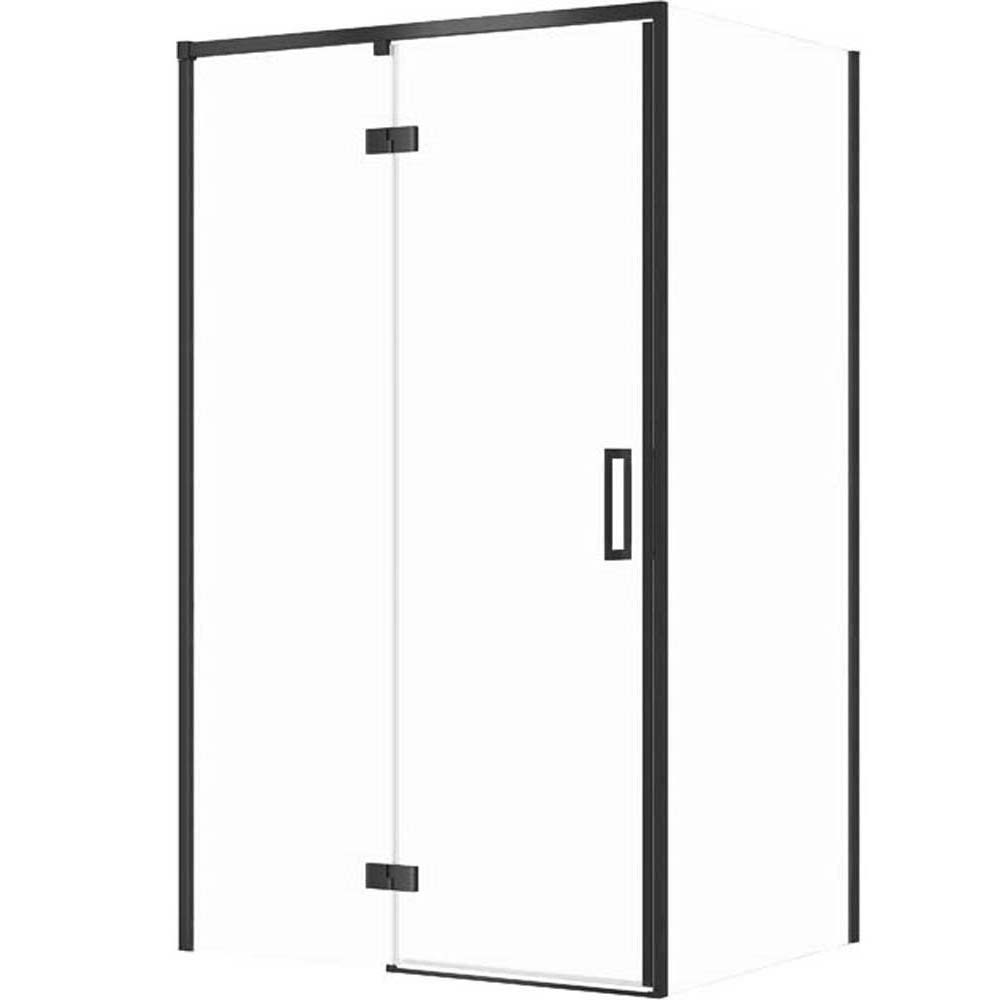 CERSANIT LARGA rechteckige Duschkabine links 120x80x195 cm schwarz S601-323