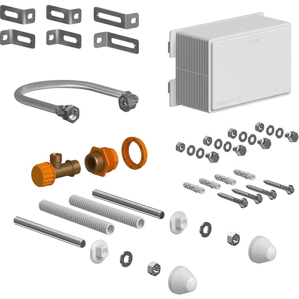 CERSANIT Montageset mit kurzen Wandhalterungen für AQUA System K99-0267