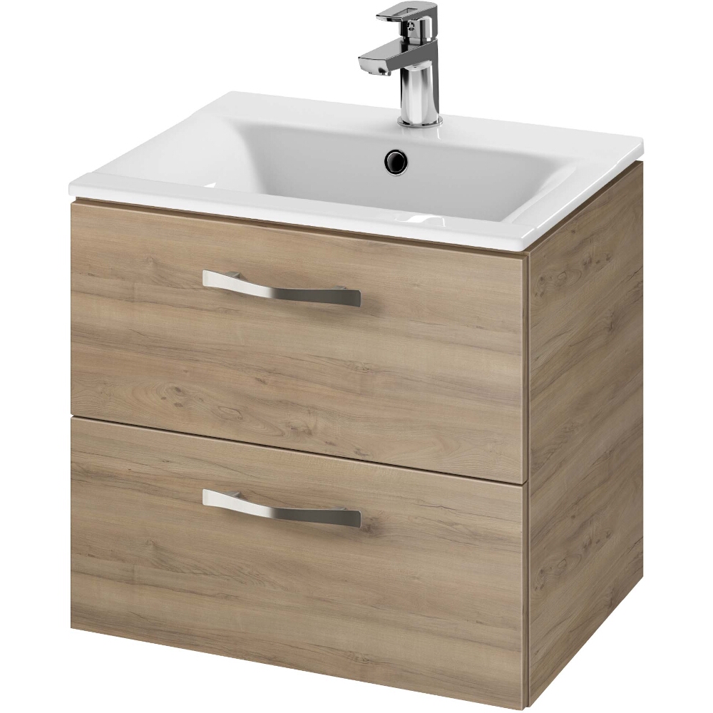 CERSANIT NIKO 50 Unterschrank aus Nussbaum mit Waschbecken zur Selbstmontage S801-458