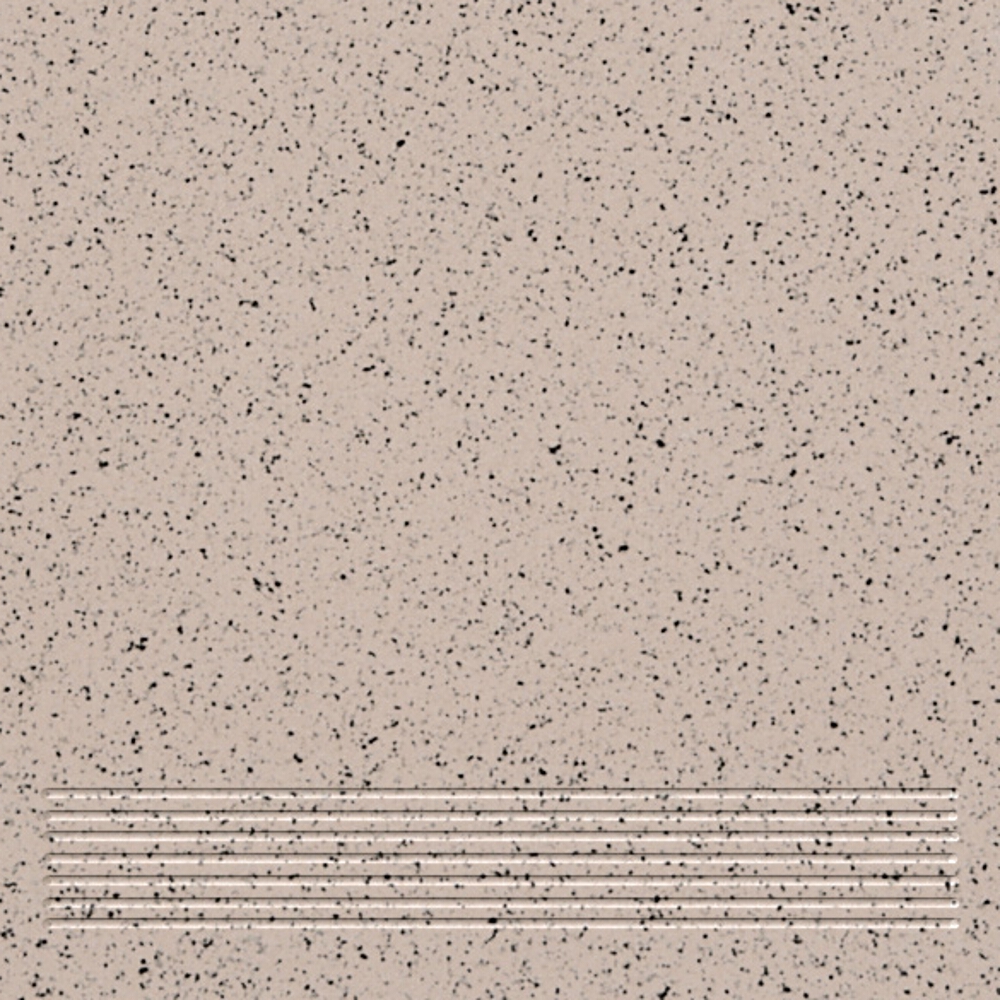 BODENFLIESE STUFENFLIESE MONT BLANC BEIGE-SCHWARZ MATT 30X30 CERSANIT