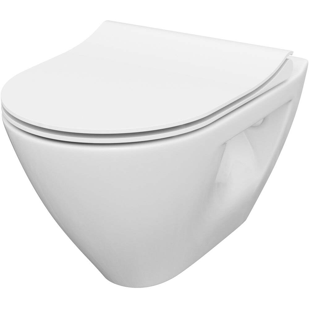 CERSANIT MILLE PLUS WC-Wandbecken mit SLIM Duroplast-Sitz S701-454-ECO