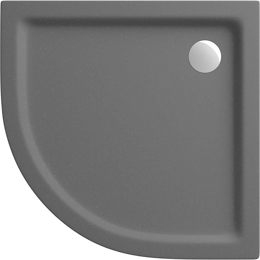 CERSANIT Halbrunde Duschwanne TAKO 90x4 grau matt S204-036