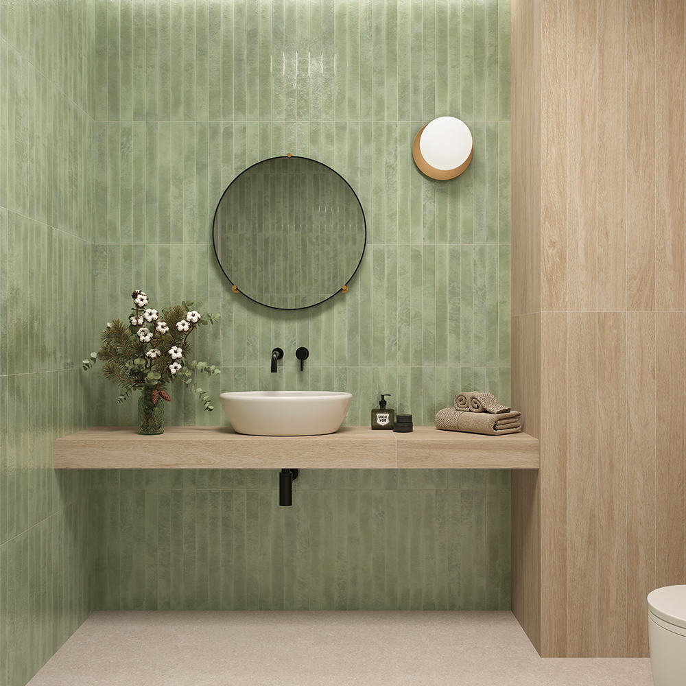 DEKORFLIESE MAKALU MENTA GLÄNZEND 5X50 BESTILE DEKORFLIESE MAKALU MENTA GLÄNZEND 5X50 BESTILE