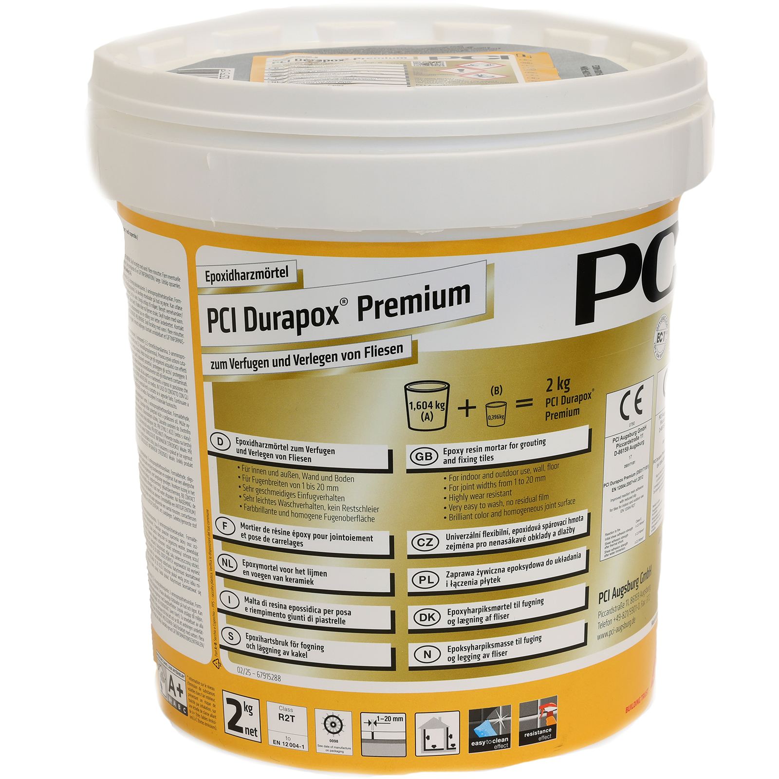 Fugenmörtel PCI Durapox Premium zementgrau 2 kg