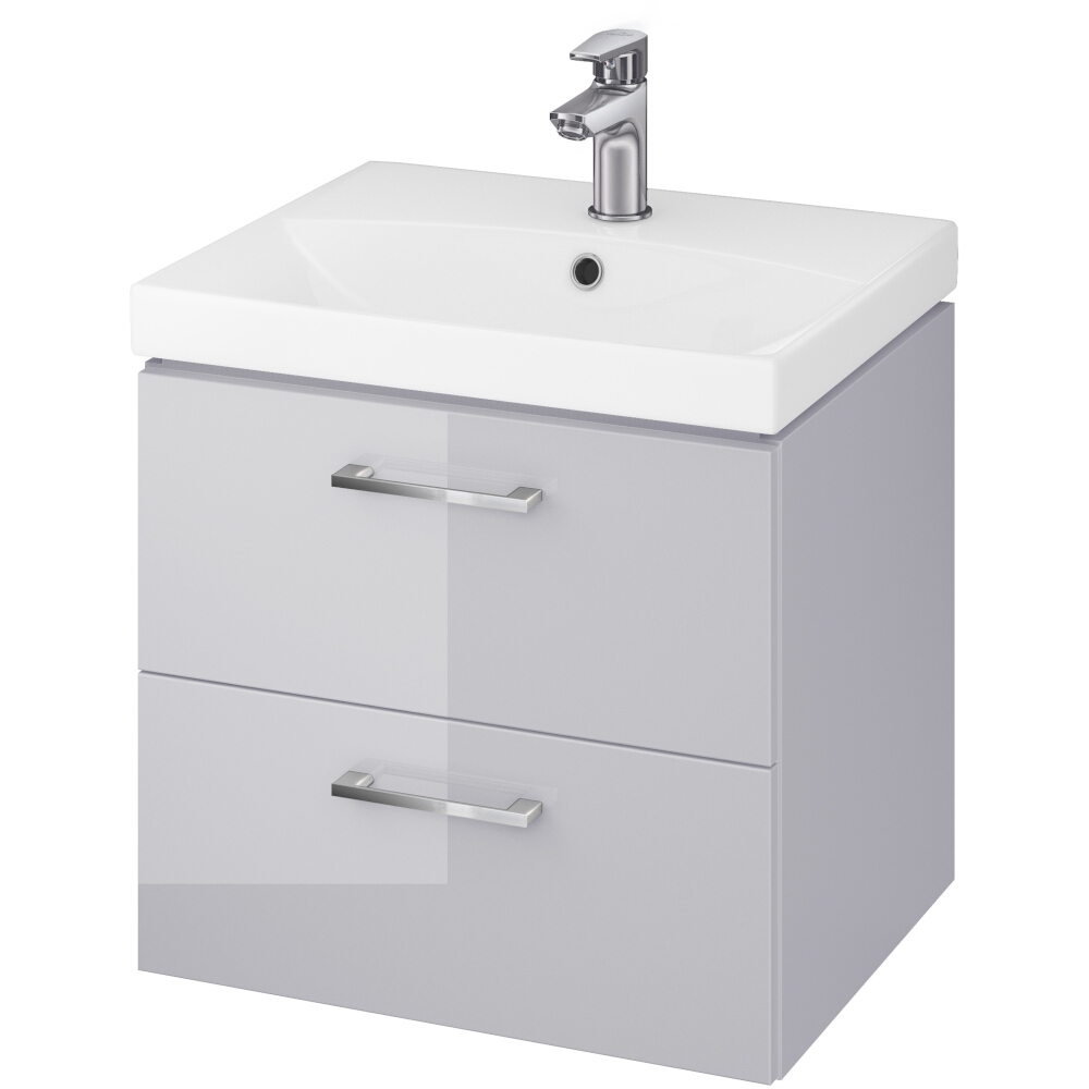 CERSANIT Unterschrank mit Waschbecken LARA CITY 50 grau DSM S801-215-DSM