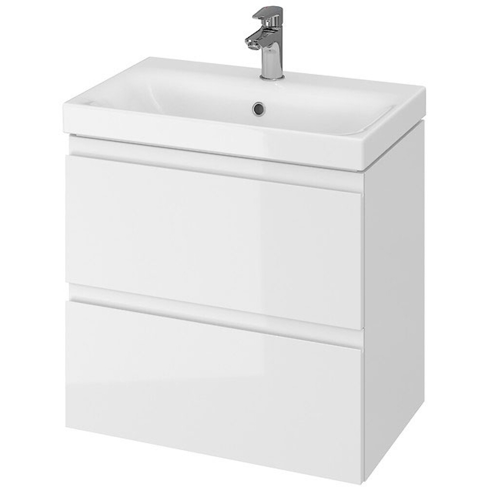 CERSANIT Unterschrank mit Waschbecken MODUO SLIM 60 weiß DSM S801-227-DSM