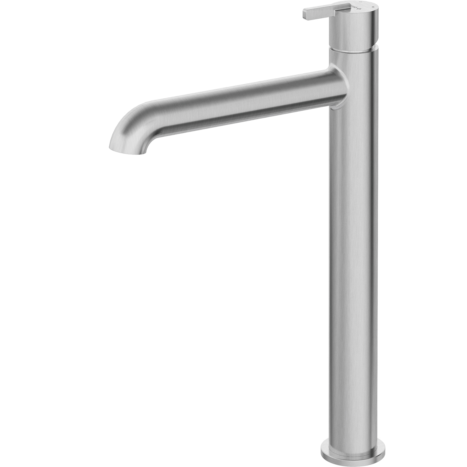 DEANTE SILIA Waschbecken-Sockel, Wasserhahn hoher gebürsteter Stahl BQS_F20K DEANTE SILIA Waschbecken-Sockel, Wasserhahn hoher gebürsteter Stahl BQS_F20K