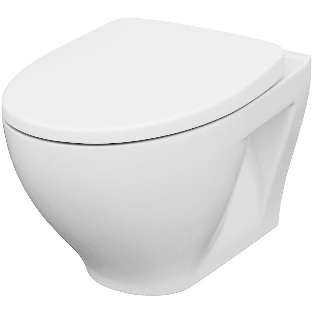 CERSANIT Wandhängende WC-Schüssel MODUO Bezug Sitz Duroplast antibakteriell Langsamfall K701-262