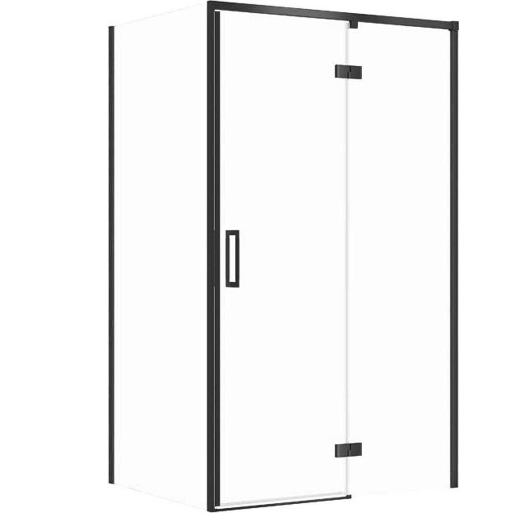 CERSANIT LARGA rechteckige Duschkabine rechts 120x90x195 cm schwarz S601-317