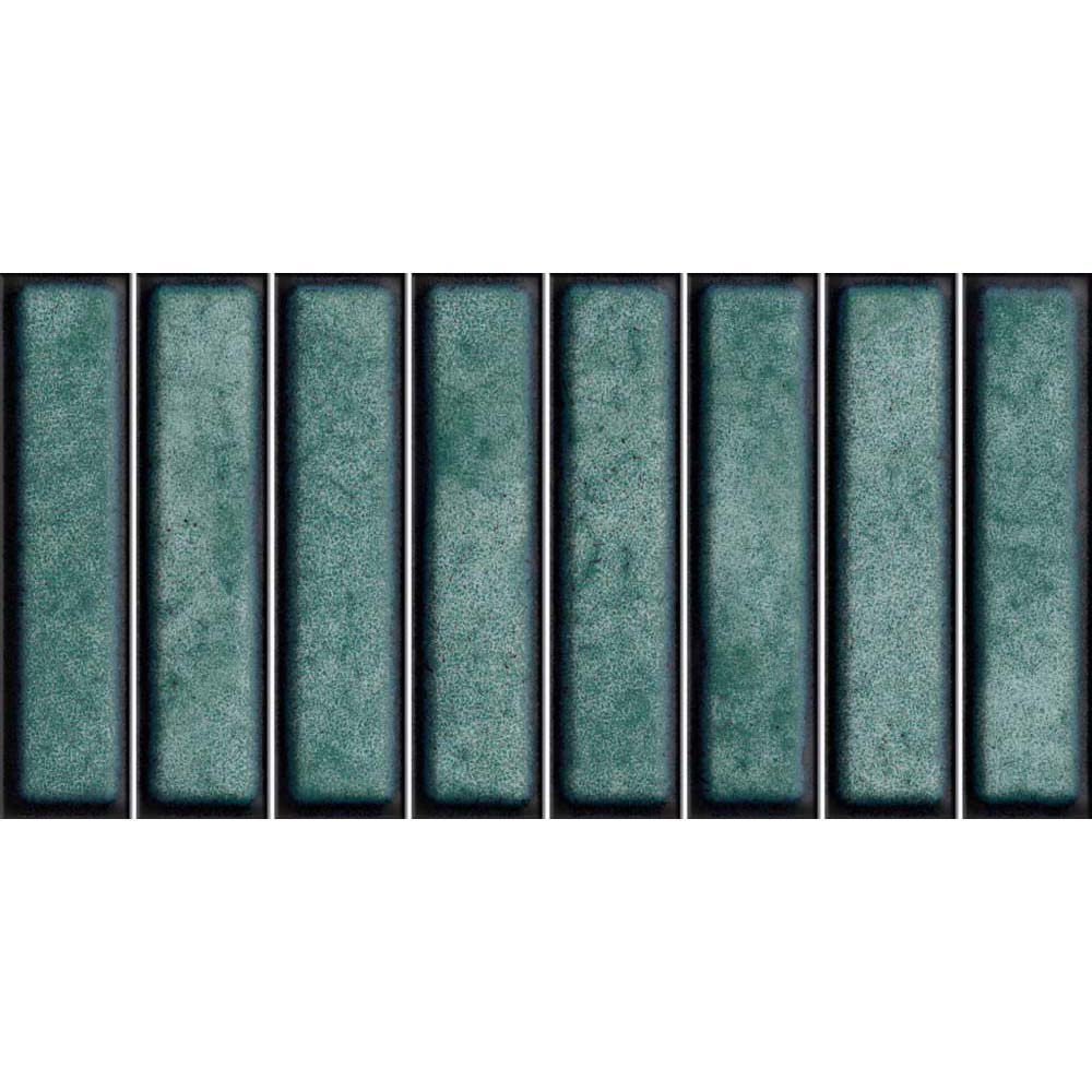 WANDFLIESE DOMINO VERDE GRÜN GLÄNZEND 15X30 EL BARCO